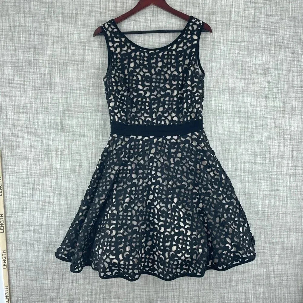 Xscape Dress Mini Womens 10 Cut out 0479